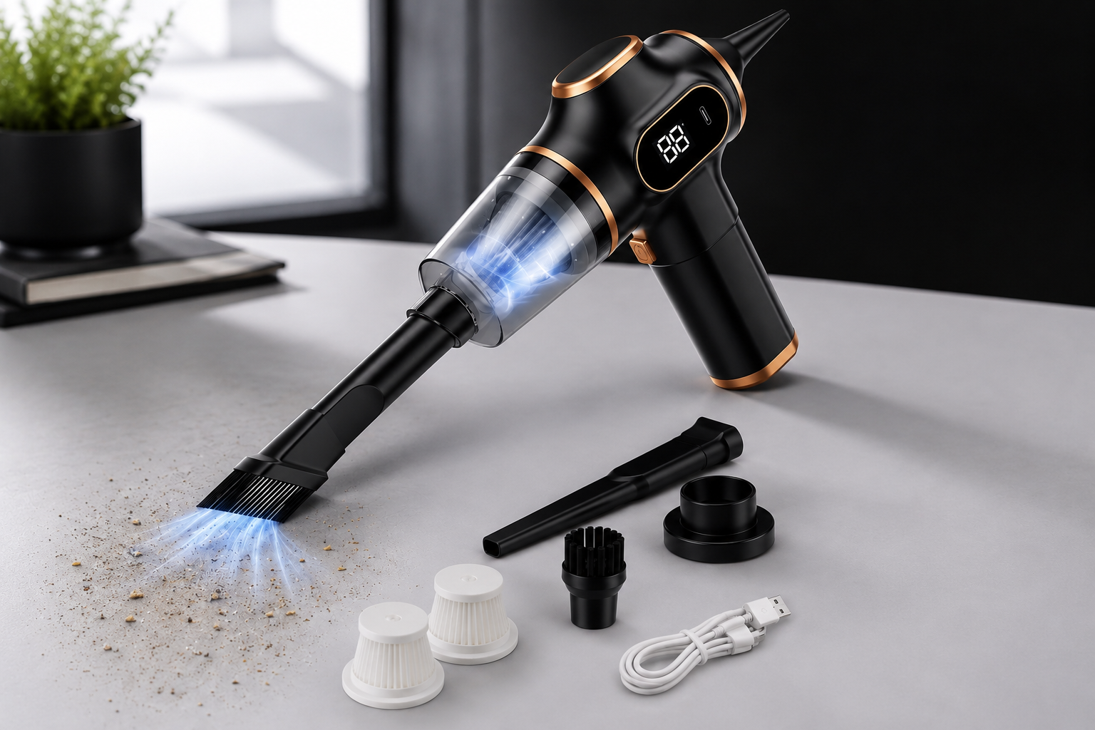 AeroClean — 4-in-1 Cordless Handheld Vacuum